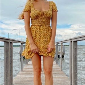 UO Charlie Knit Short Sleeve Mini Dress